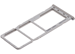 Dual Sim Card Tray Compatible For Samsung Galaxy A20 (A205 / 2019) / A30 (A305 / 2019) / A50 (A505 / 2019) (Silver)