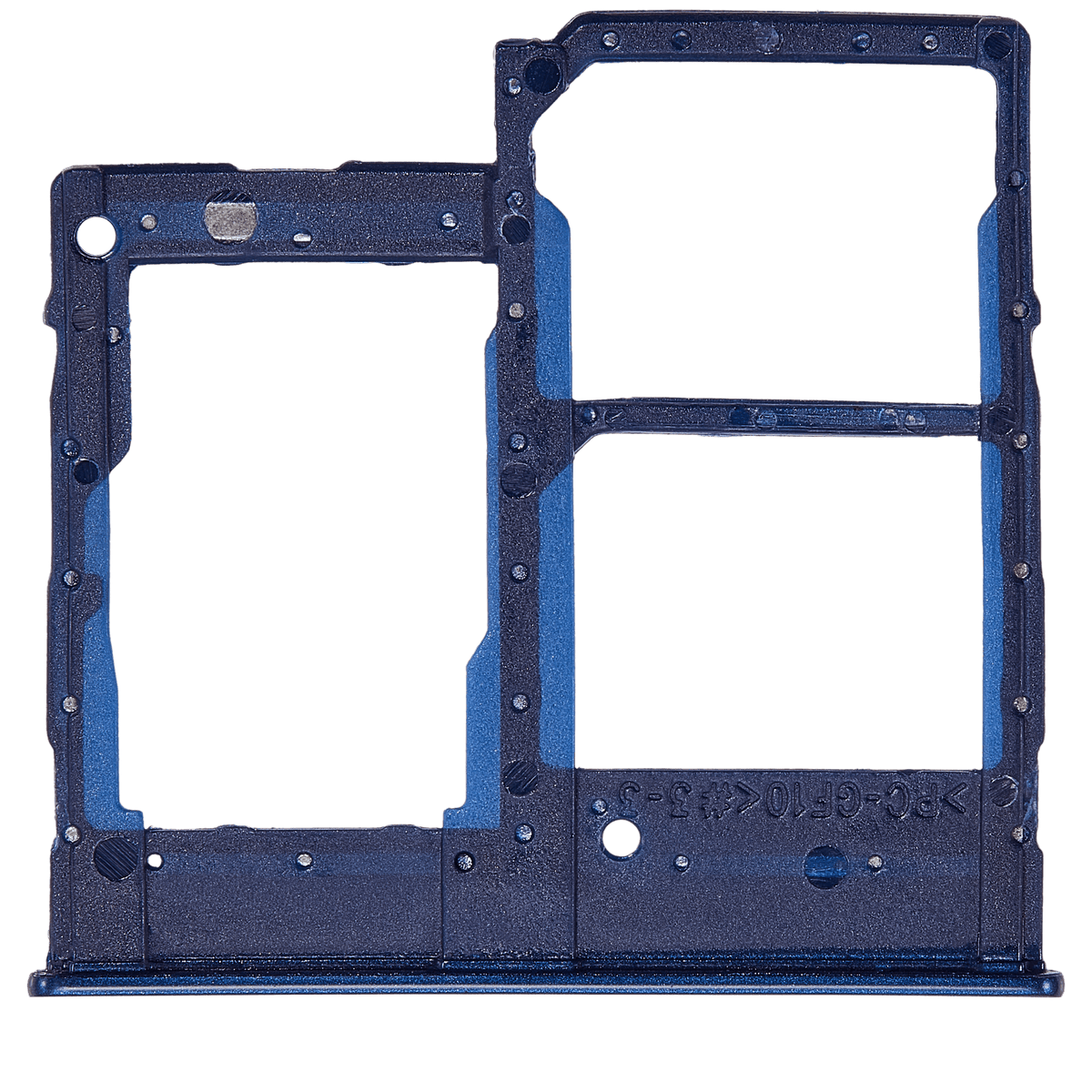 Dual Sim Card Tray Compatible For Samsung Galaxy A20E (A202 / 2019) (Blue)