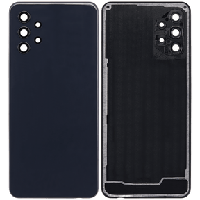 Back Cover Glass With Camera Lens Compatible For Samsung Galaxy A32 5G (A326 / 2021) (Vemake) (Awesome Black)