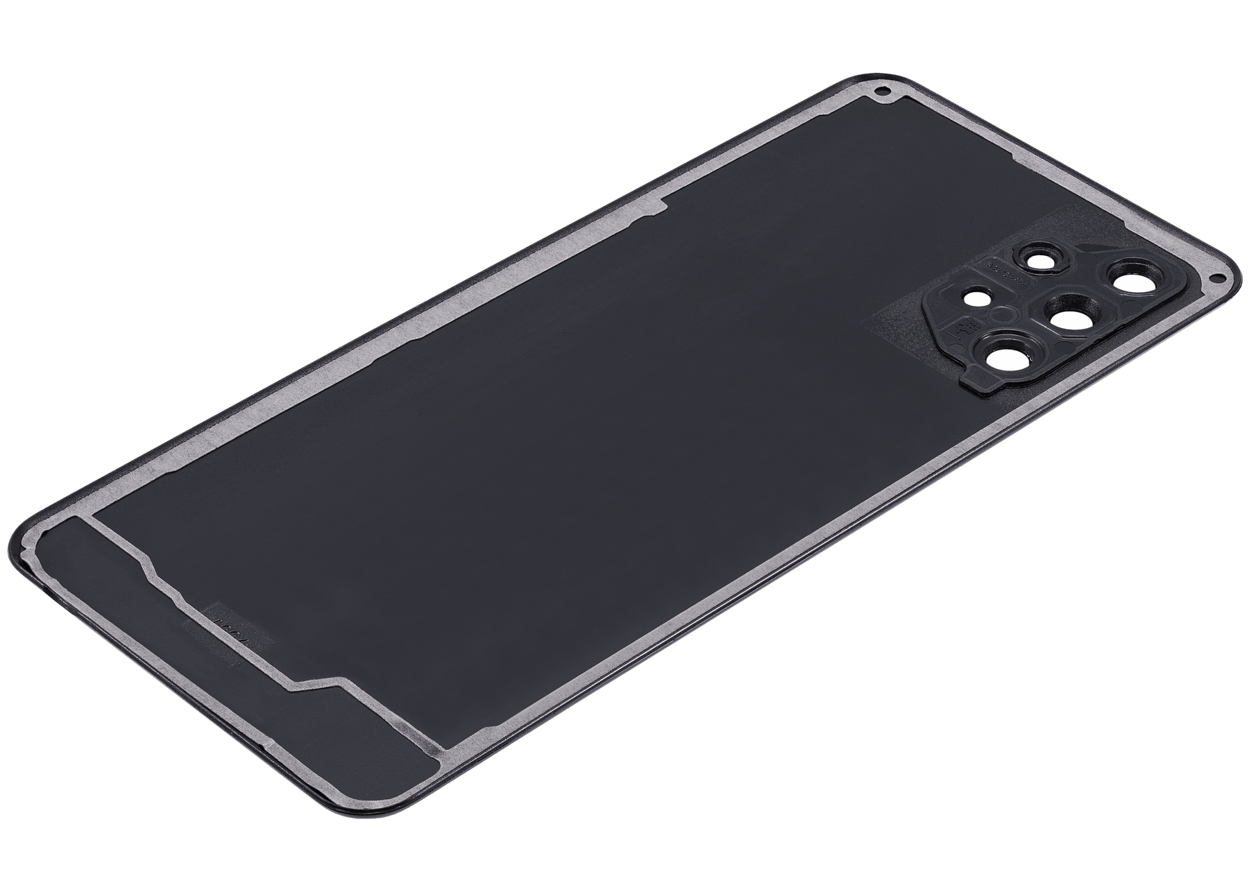 Back Cover Glass With Camera Lens Compatible For Samsung Galaxy A32 5G (A326 / 2021) (Vemake) (Awesome Black)