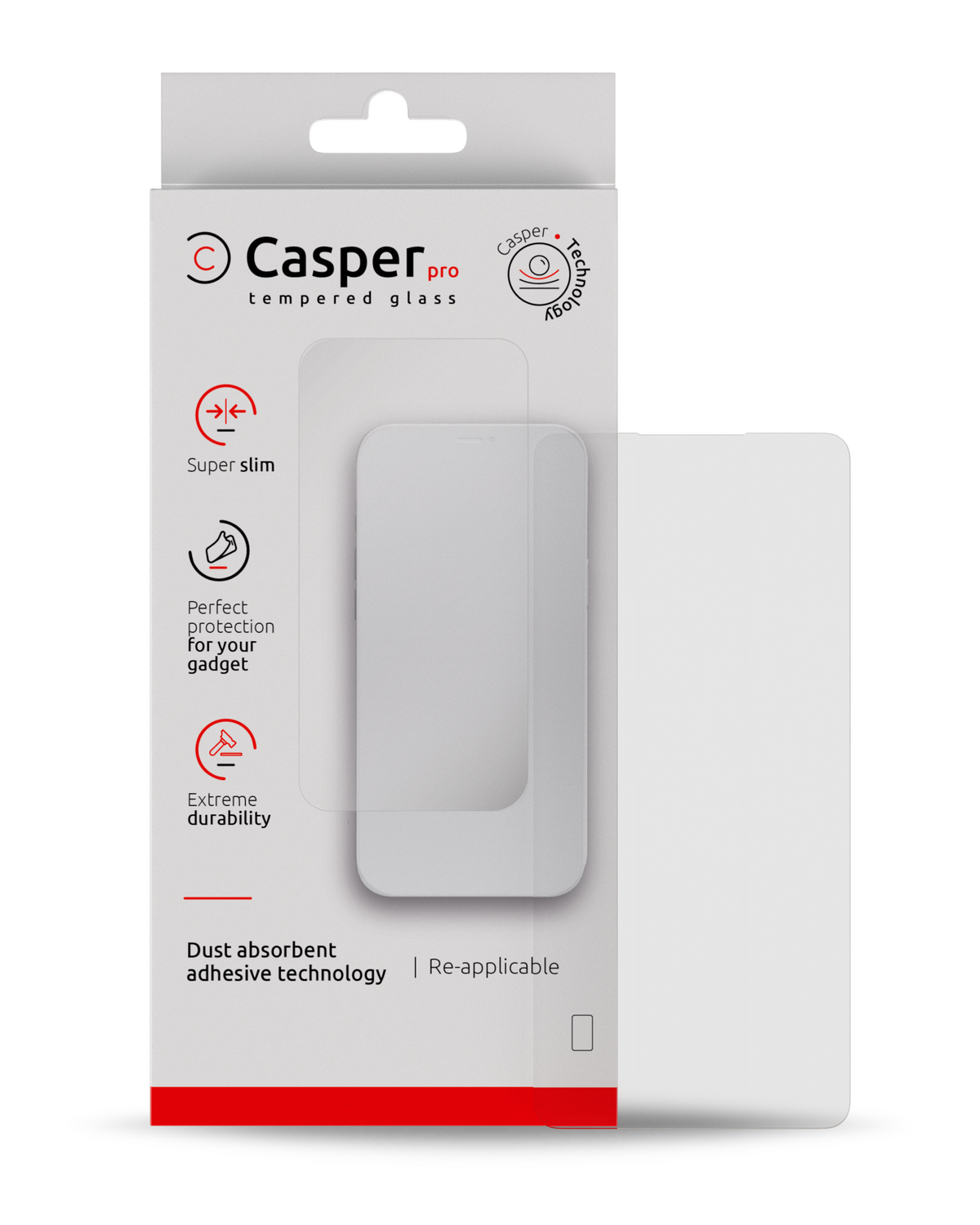 Casper Pro Tempered Glass Compatible For Samsung Galaxy A55 Replacement(A556 / 2024) (Case Friendly) (Retail Pack)