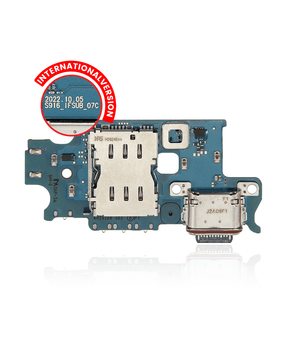 Charging Port Board With Sim Card Reader Compatible For Samsung Galaxy S23 Plus 5G (S916B) (International Version) (Premium)