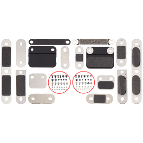 Full Set Small Metal Bracket And Screw Set For Macbook Pro 14" A2442 (2021) Pro / Max / A2779 (2023) / A2918 (2023) / A2992 (2023) / A3112 (2024) / A3401 (2024) Pro / A3185 (2024) Max