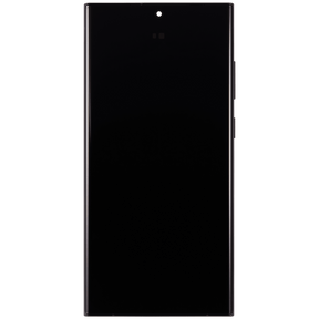 OLED Assembly With Frame Compatible For Samsung Galaxy S23 Ultra Replacement by Macfactory.Store(US & International) (Refurbished) (Graphite / Red)