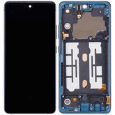 Replacement OLED Assembly With Frame Compatible For Samsung Galaxy A51 5G UW (A516V / 2020) (Verizon 5G UW Frame Only) (Refurbished) (Prism Bricks Blue)