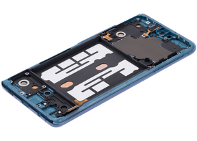 Replacement OLED Assembly With Frame Compatible For Samsung Galaxy A51 5G UW (A516V / 2020) (Verizon 5G UW Frame Only) (Refurbished) (Prism Bricks Blue)