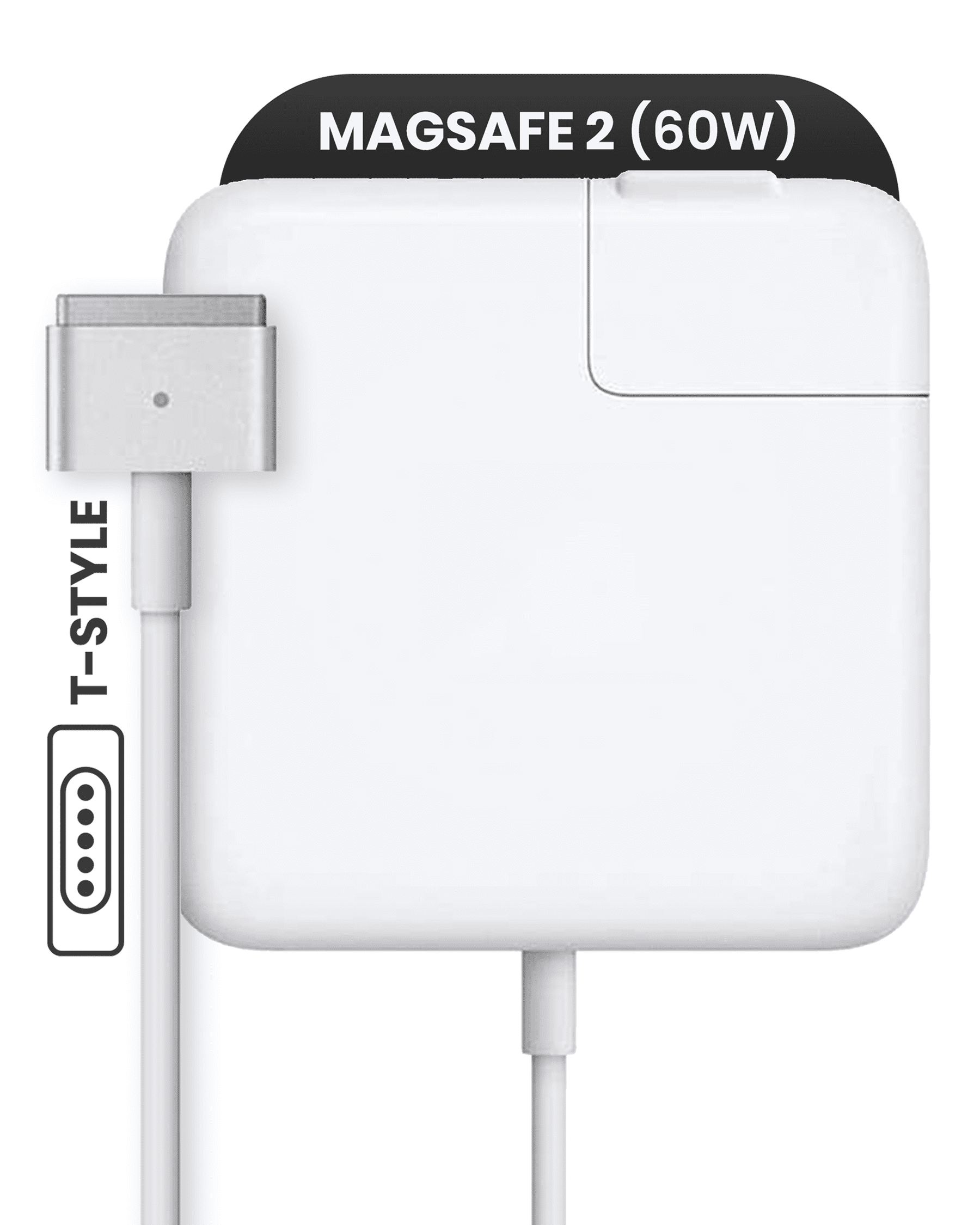 60W MagSafe Power Adapter With Cable (T-Style) For MacBook (OEM Pull