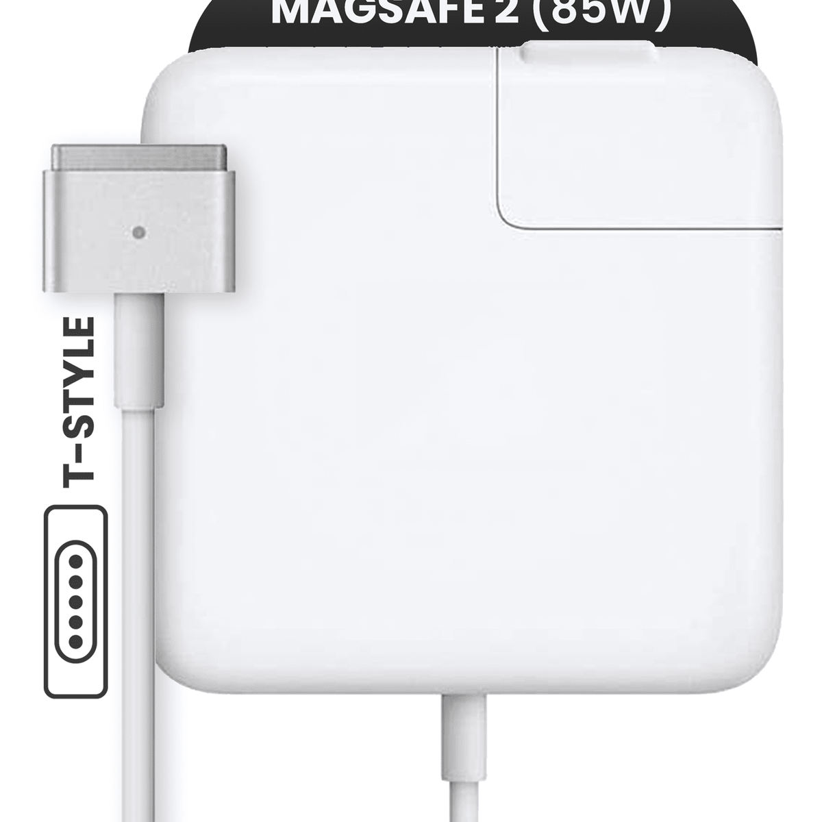 85W MagSafe 2 Power Adapter With Cable (T-Style) For MacBook (OEM Pull