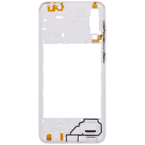 Mid-Frame Housing Compatible For Samsung Galaxy A30s (A307 / 2019) (Prism Crush White)