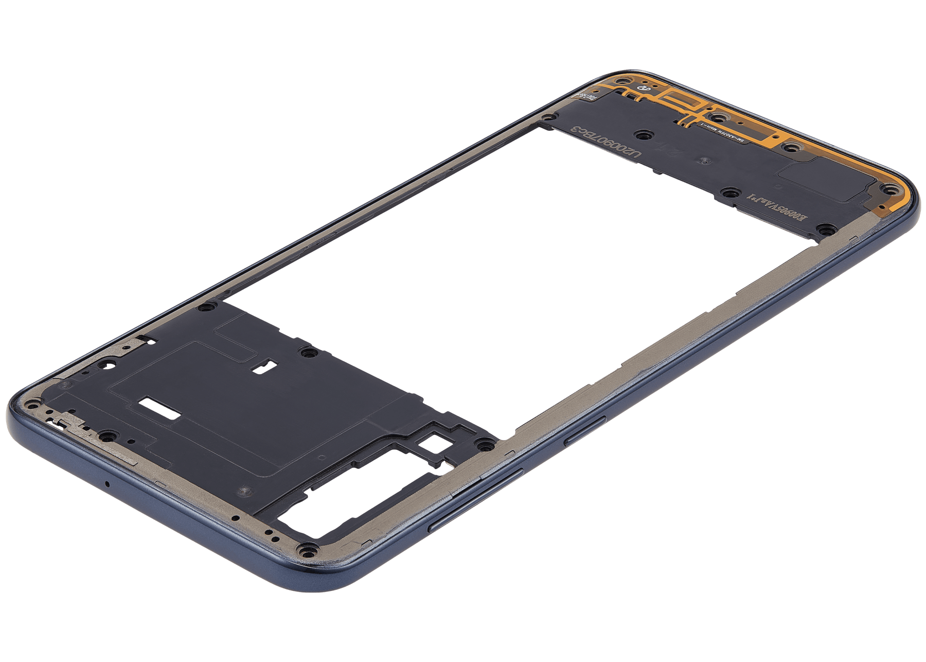 Mid-Frame Housing Compatible For Samsung Galaxy A30s (A307 / 2019) (Prism Crush Black)