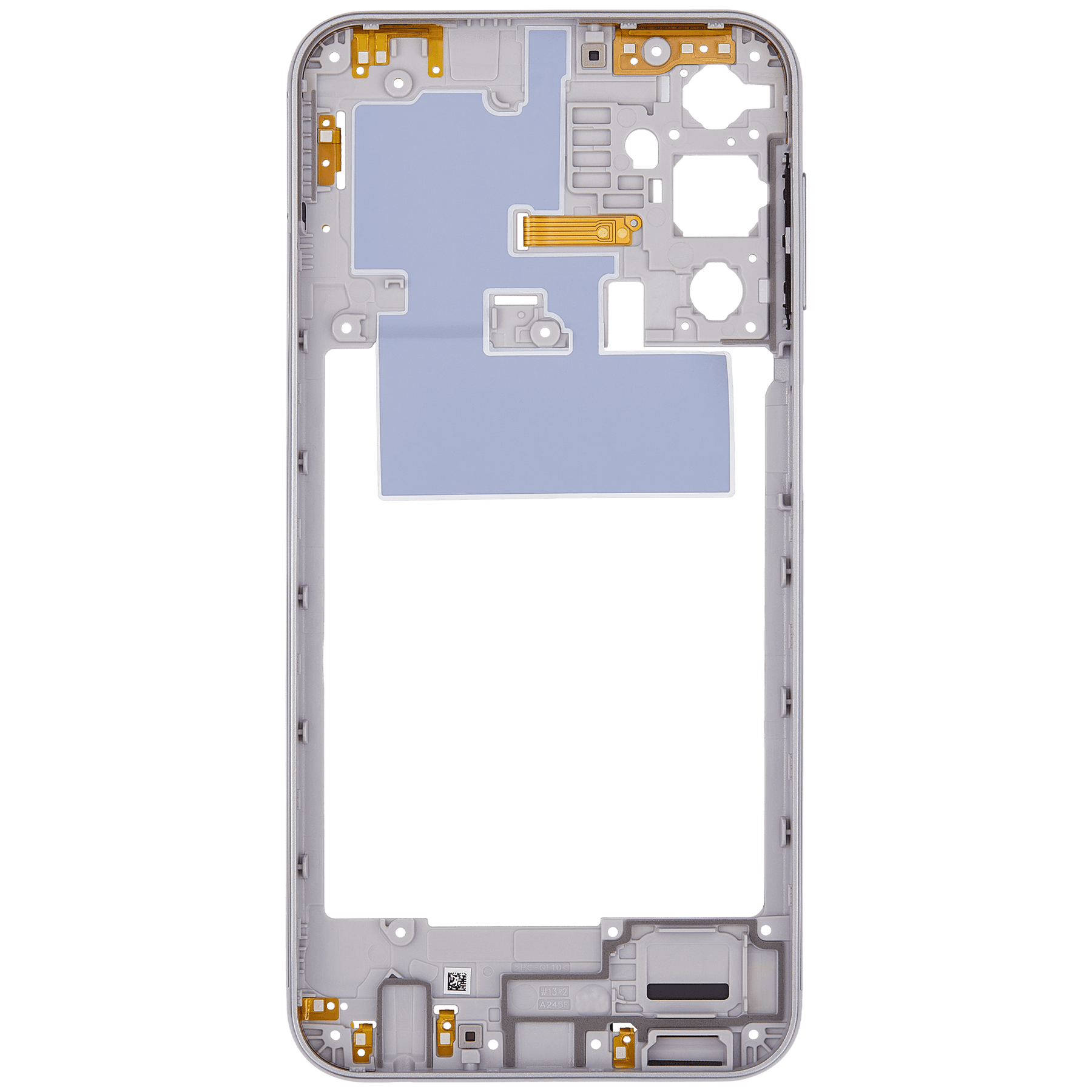 Mid-Frame Housing Compatible For Samsung Galaxy A24 4G (A245 / 2023) (Blue gradient)