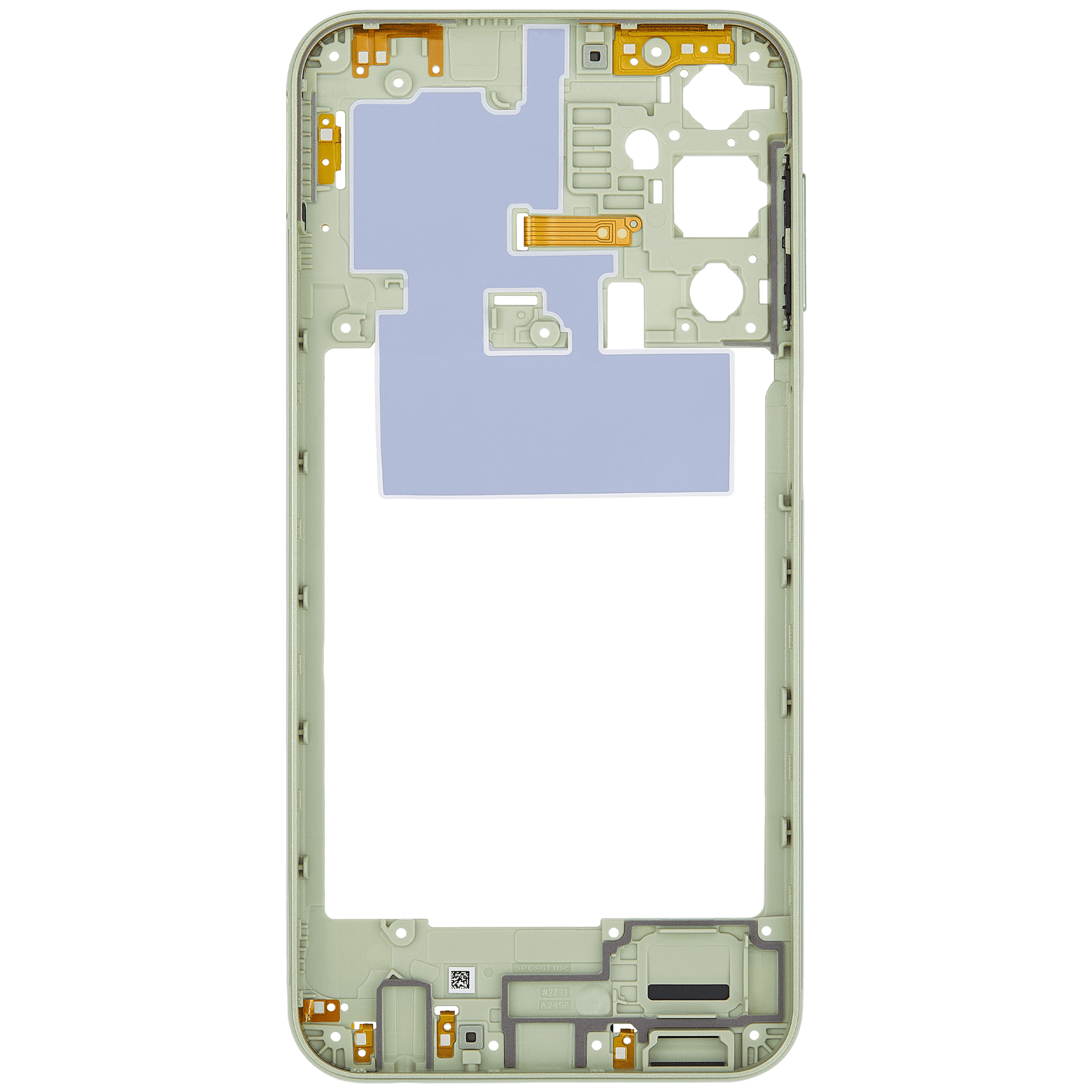 Mid-Frame Housing Compatible For Samsung Galaxy A24 4G (A245 / 2023) (Lime Green)