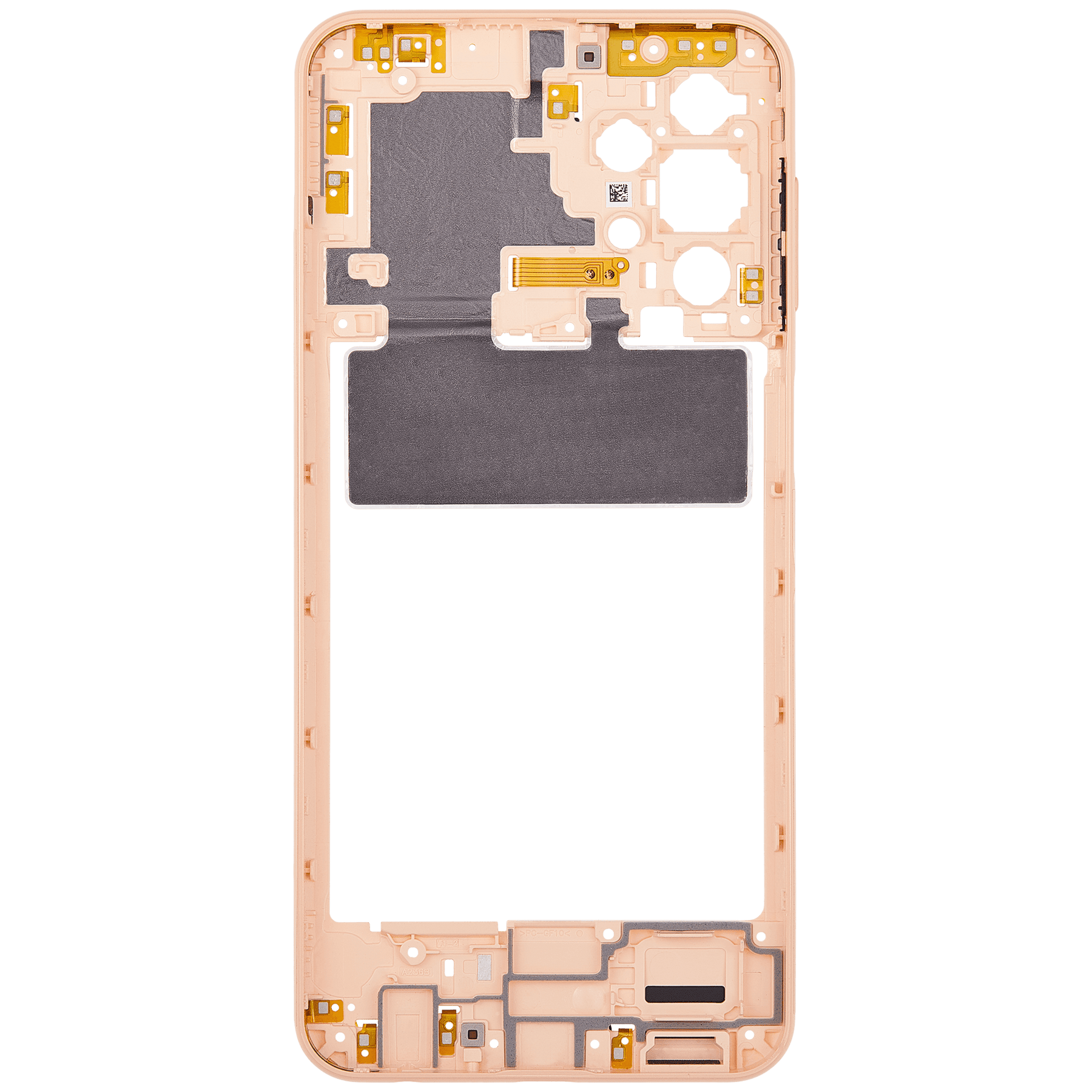 Mid-Frame Housing Compatible For Samsung Galaxy A23 5G (A236U / A236B / 2022) (US & International Version) (Peach)