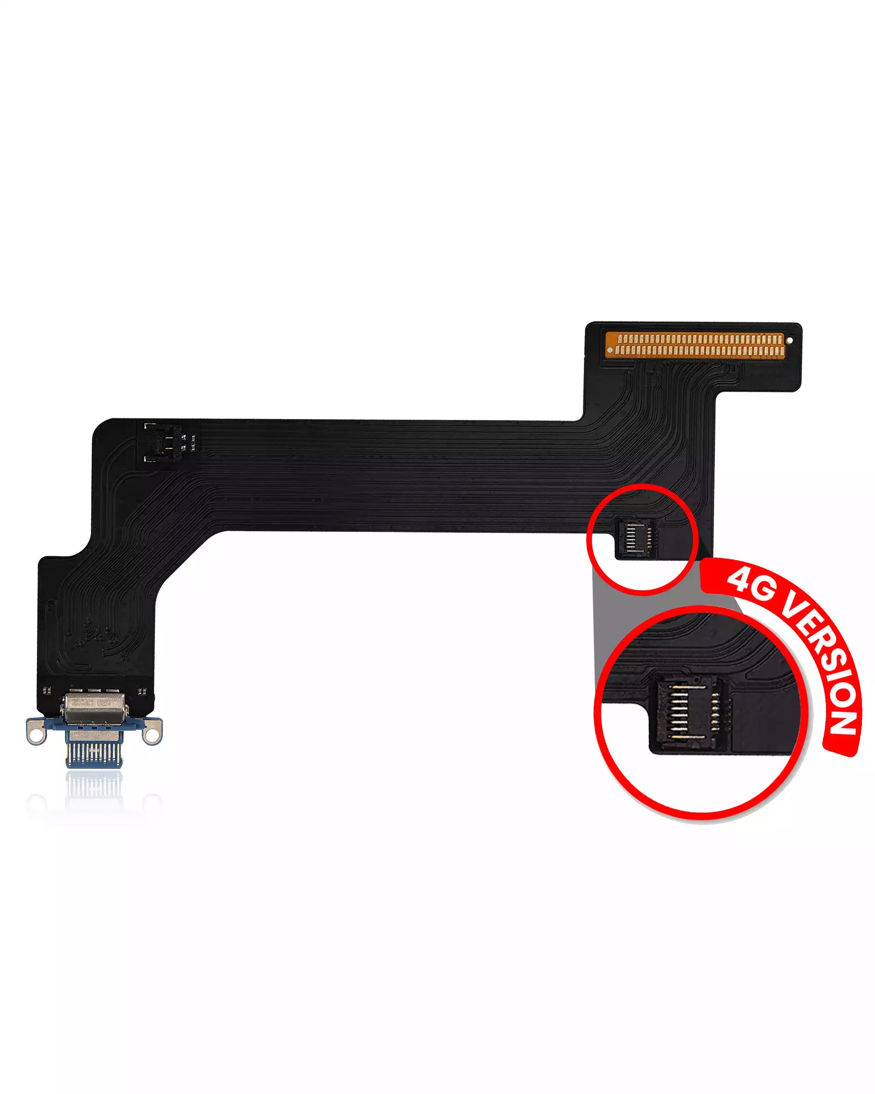 Charging Port Flex Cable Compatible For iPad 10 (2022) (Cellular) (Aftermarket Plus) (Blue)