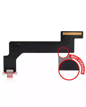 Charging Port Flex Cable Compatible For iPad 10 (2022) (WiFi Only) (Aftermarket Plus) (Pink)