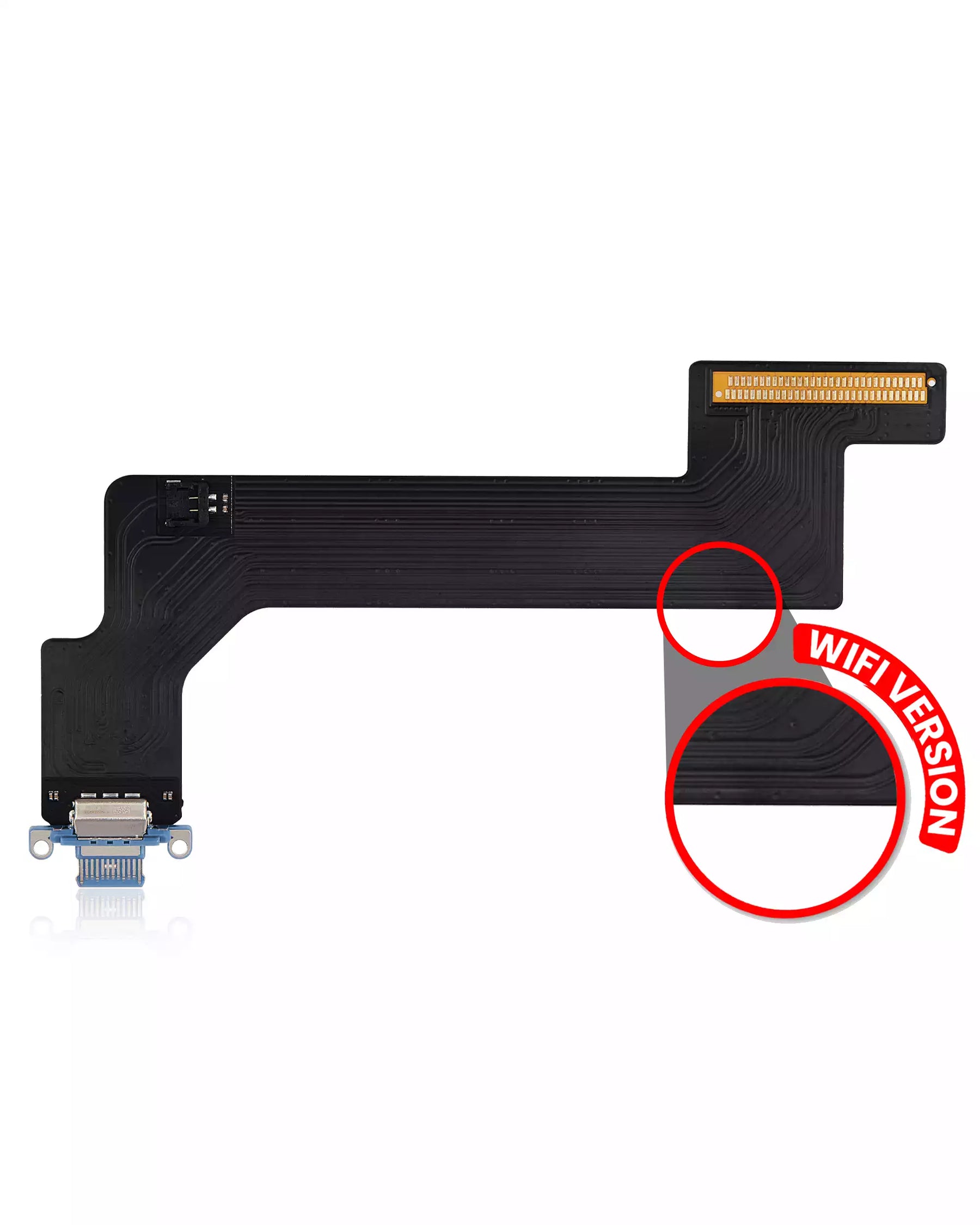 Charging Port Flex Cable Compatible For iPad 10 (2022) (WiFi Only) (Aftermarket Plus) (Blue)