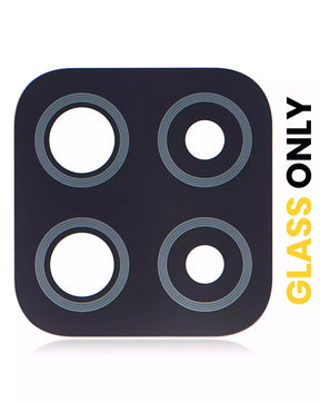 Back Camera Lens (Glass Only) With Adhesive Compatible For Samsung Galaxy A22 4G (A225 / 2021) (1 Pack) (Black)