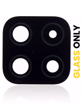 Back Camera Lens (Glass Only) With Adhesive Compatible For Samsung Galaxy A22 5G (A226 / 2021) (Black)