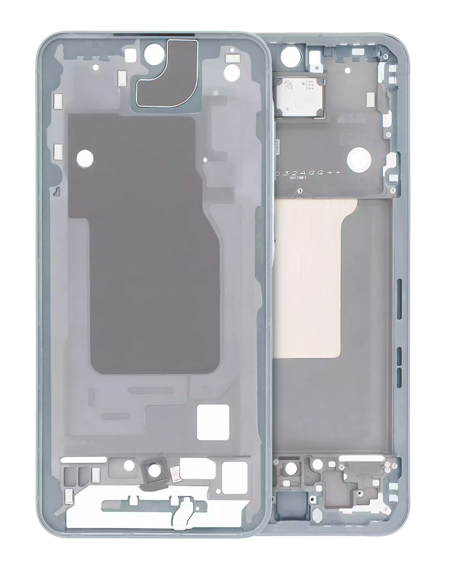 Mid-Frame Housing Compatible For Samsung Galaxy A55 5G Replacement (A556 / 2024) (Iceblue)