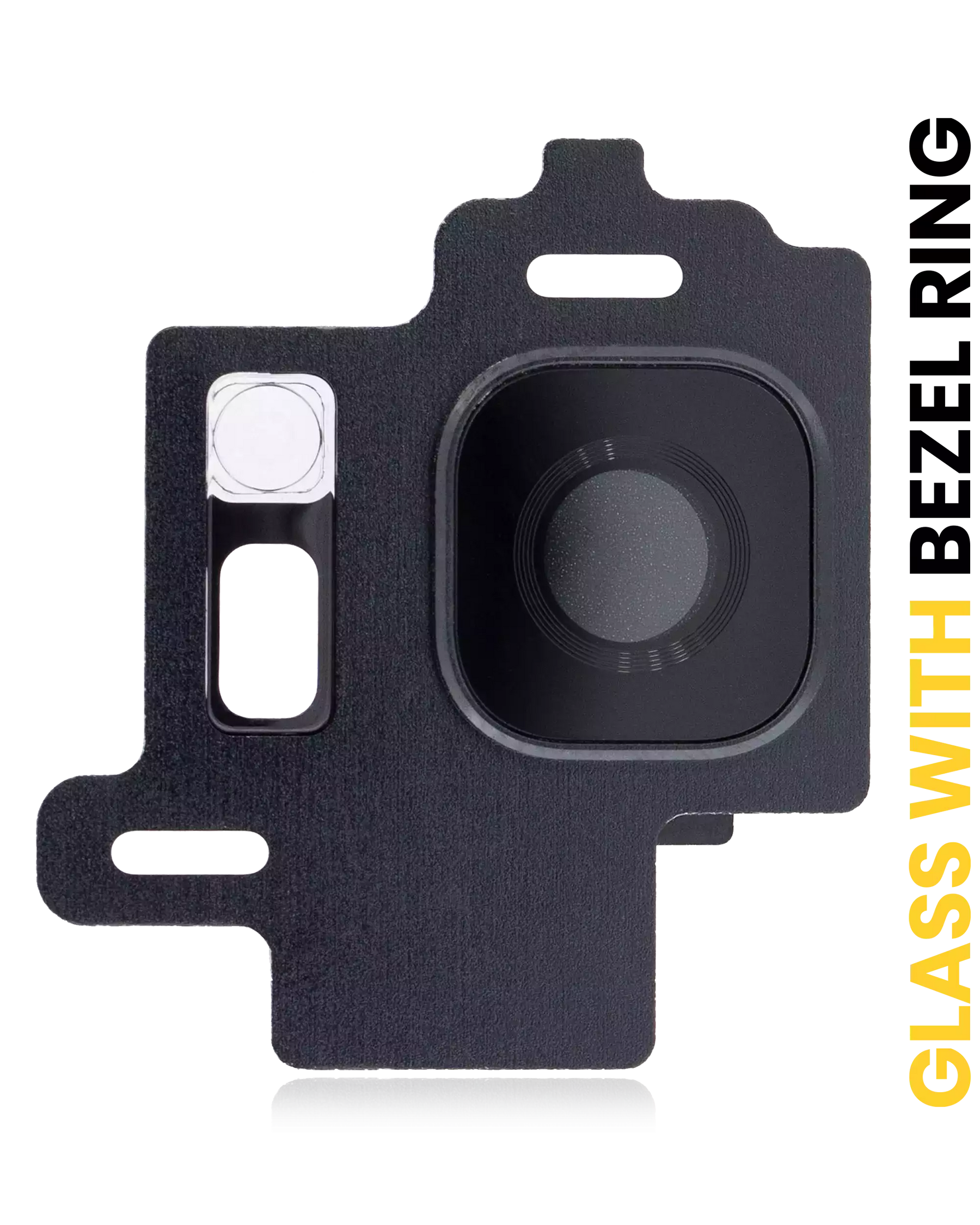 Replacement Back Camera Lens With Bezel Ring Compatible For Samsung Galaxy S8 (Midnight Black)