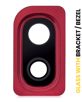 Back Camera Lens With Bracket / Bezel Compatible For Samsung Galaxy A10 (A105 / 2019) (Red)