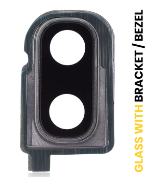 Back Camera Lens With Bracket / Bezel Compatible For Samsung Galaxy Z Flip 4G (F700) / Z Flip 5G (F707) (Mystic Gray)