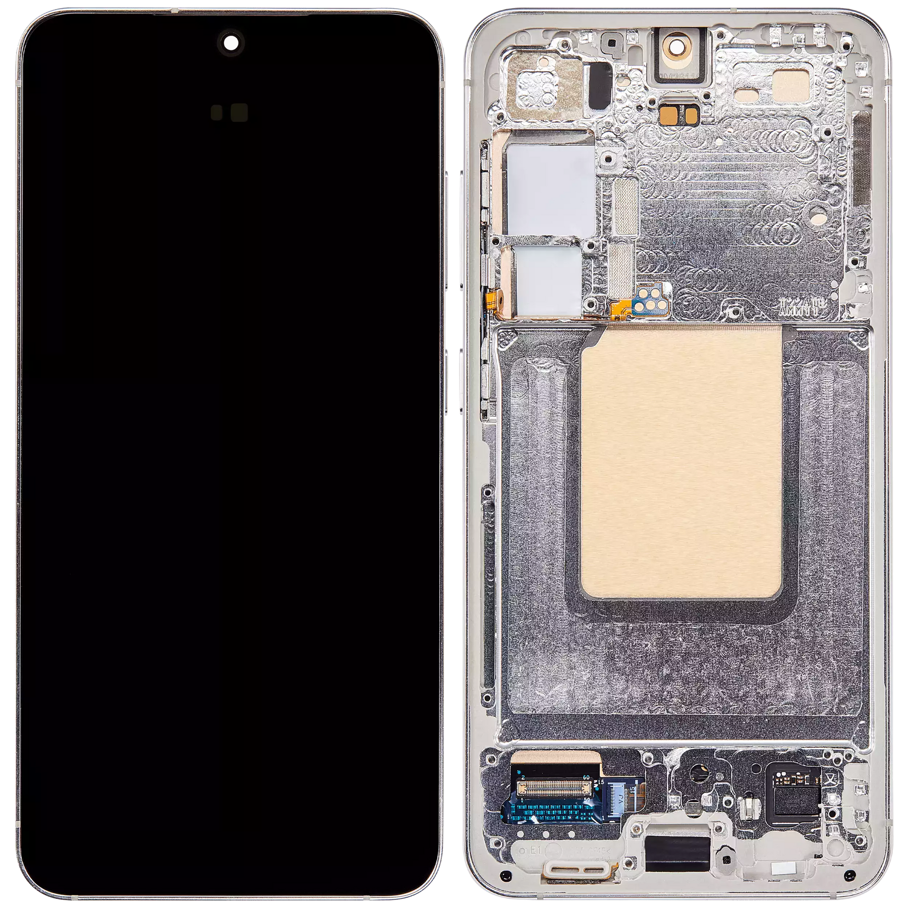 OLED Assembly With Frame Compatible For Samsung Galaxy S24 5G (US & International Version) (Refurbished) (Marble Grey)