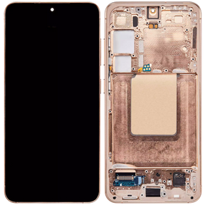OLED Assembly With Frame Compatible For Samsung Galaxy S24 5G (US & International Version) (Refurbished) (Sandstone Orange)