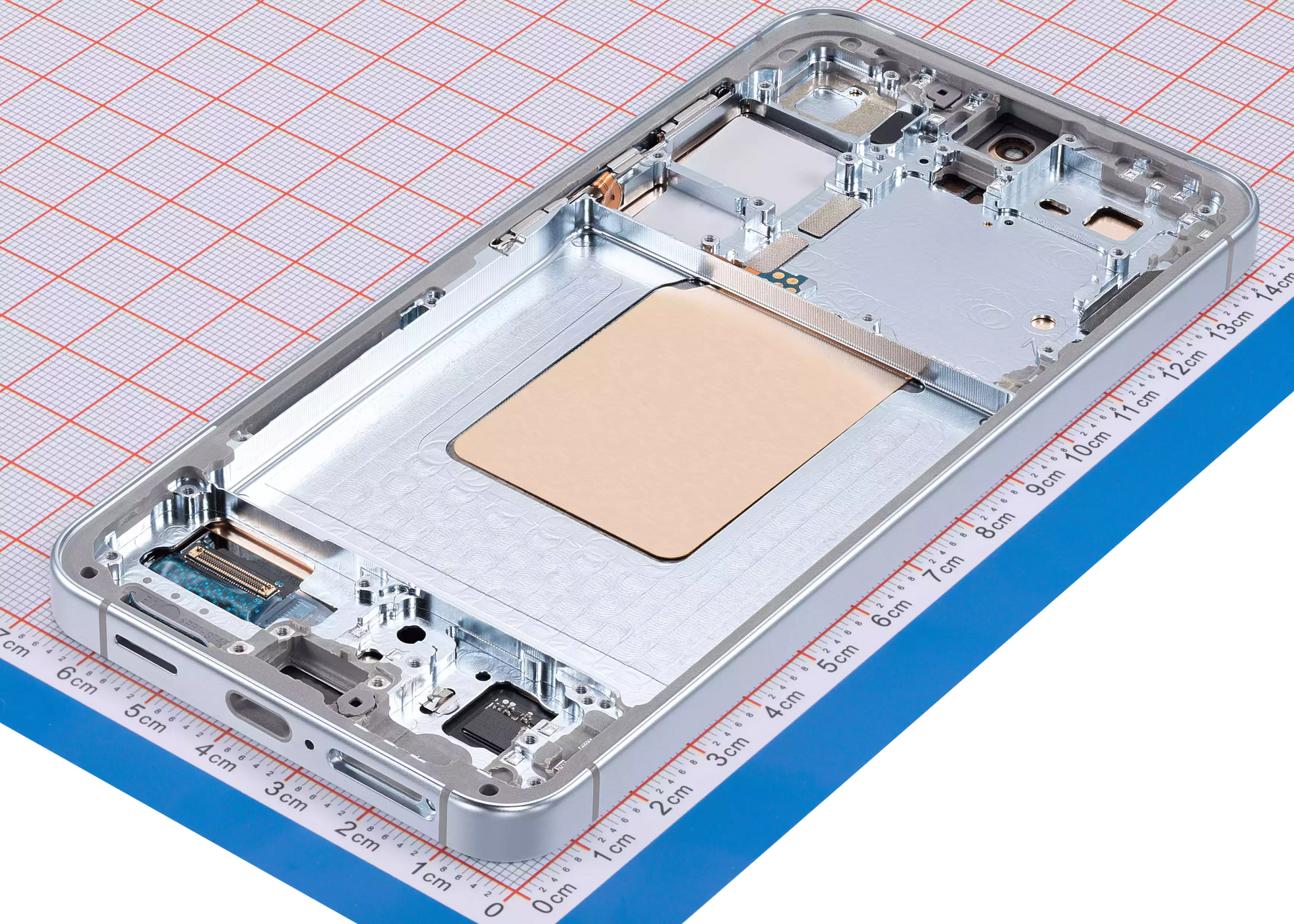 OLED Assembly With Frame Compatible For Samsung Galaxy S24 5G (US & International Version) (Refurbished) (Sapphire Blue)