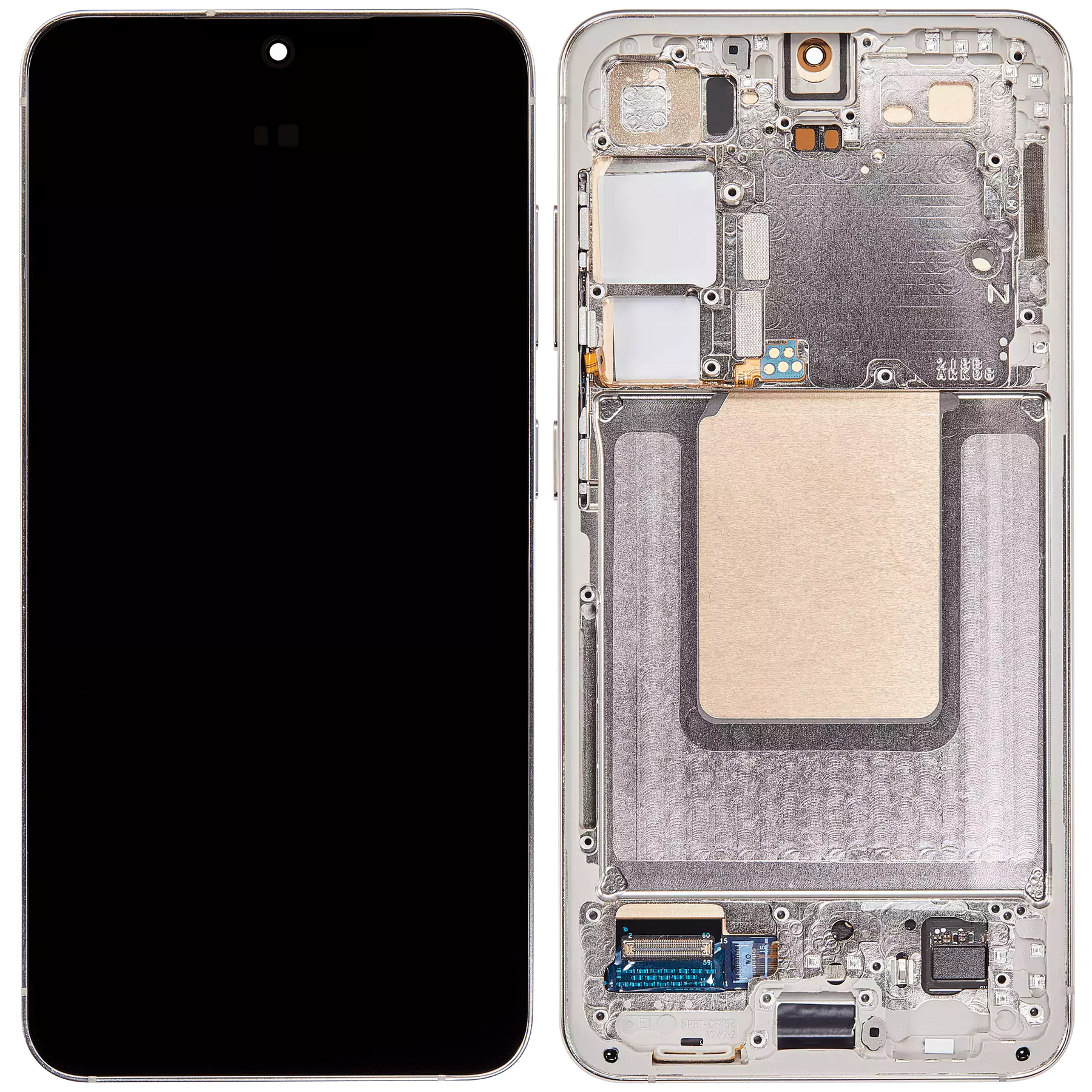 OLED Assembly With Frame Compatible For Samsung Galaxy S24 5G (US & International Version) (Refurbished) (Amber Yellow)