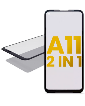 2 in 1 Front Glass With OCA Compatible For Samsung Galaxy A11 (US Version) (A115 / 2020)
