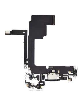 Charging Port Flex Cable Compatible For iPhone 15 Pro (Aftermarket Plus) (Blue Titanium)