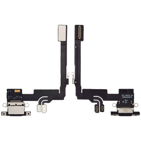 Charging Port Flex Cable Compatible For iPhone 16 Pro (Premium) (Black Titanium)
