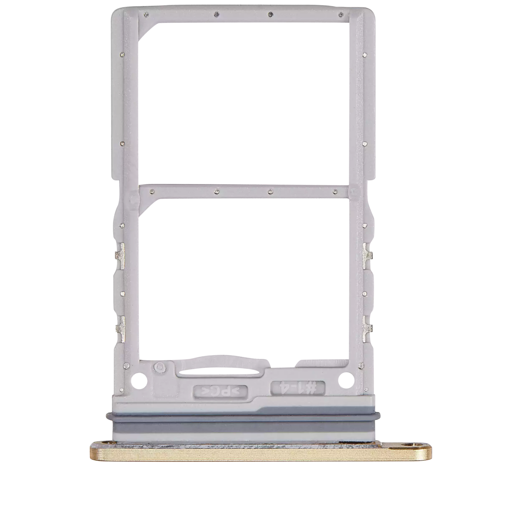 Dual Sim Card Tray Compatible For Samsung Galaxy Z Flip Replacement (F741) (Premium) (Yellow)