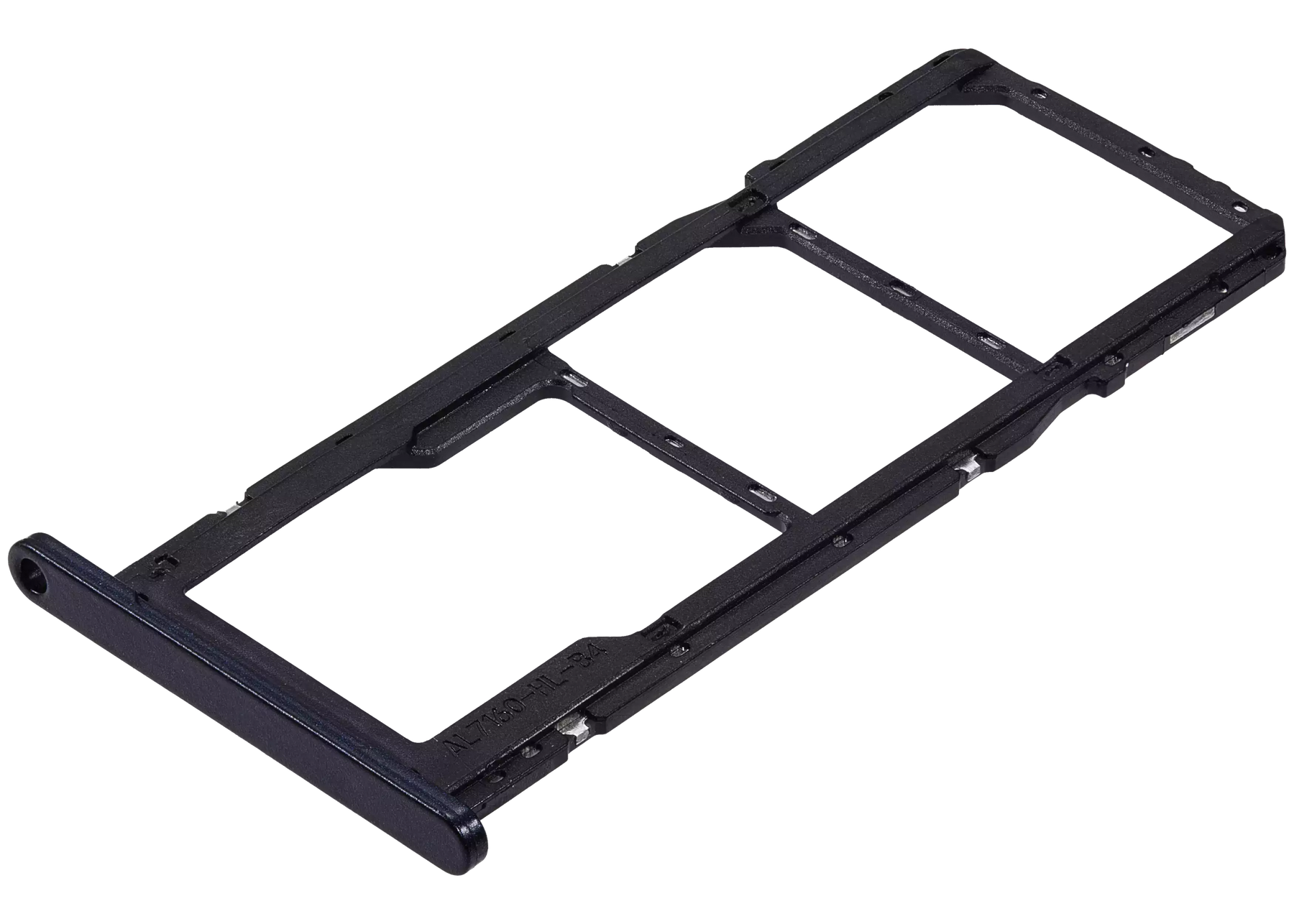 Dual Sim Card Tray Compatible For Samsung Galaxy A06 (A065 / 2024) (Premium) (Black)