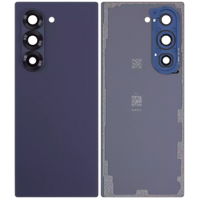 Back Cover Glass With Camera Lens Compatible For Samsung Galaxy Z Fold 6 5G (Aftermarket Plus) (Navy)