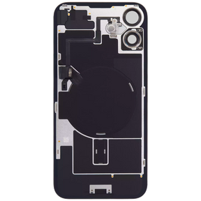 Back Glass With Steel Plate With Wireless NFC Charging MagSafe Magnet & Flashlight Flex Compatible For iPhone 16 (Used OEM Pull: Grade A) (Pink)