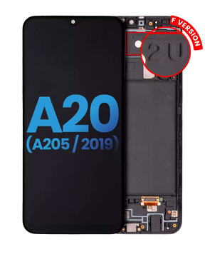 LCD Assembly With Frame Compatible For Samsung Galaxy A20 (A205 / 2019) (F Version) (Aftermarket: Incell) (All Colors)