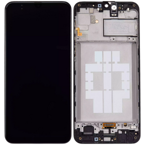 OLED Assembly With Frame Compatible For Samsung Galaxy M21 (M215 / 2020) / M30 (M305 / 2019) (Refurbished) (Black)
