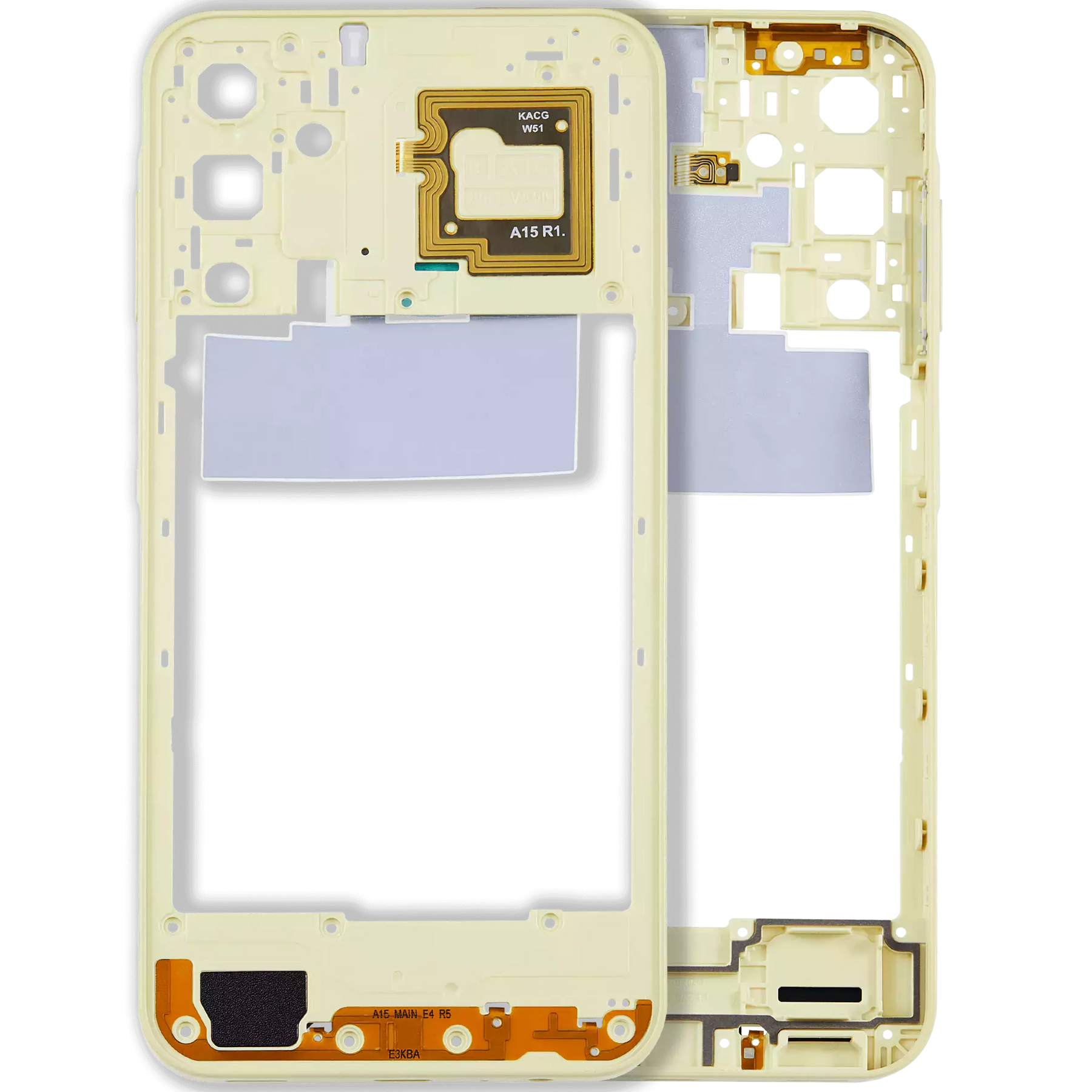 Mid-Frame Housing Compatible For Samsung Galaxy A15 5G (A156 / 2023) (Personality Yellow)