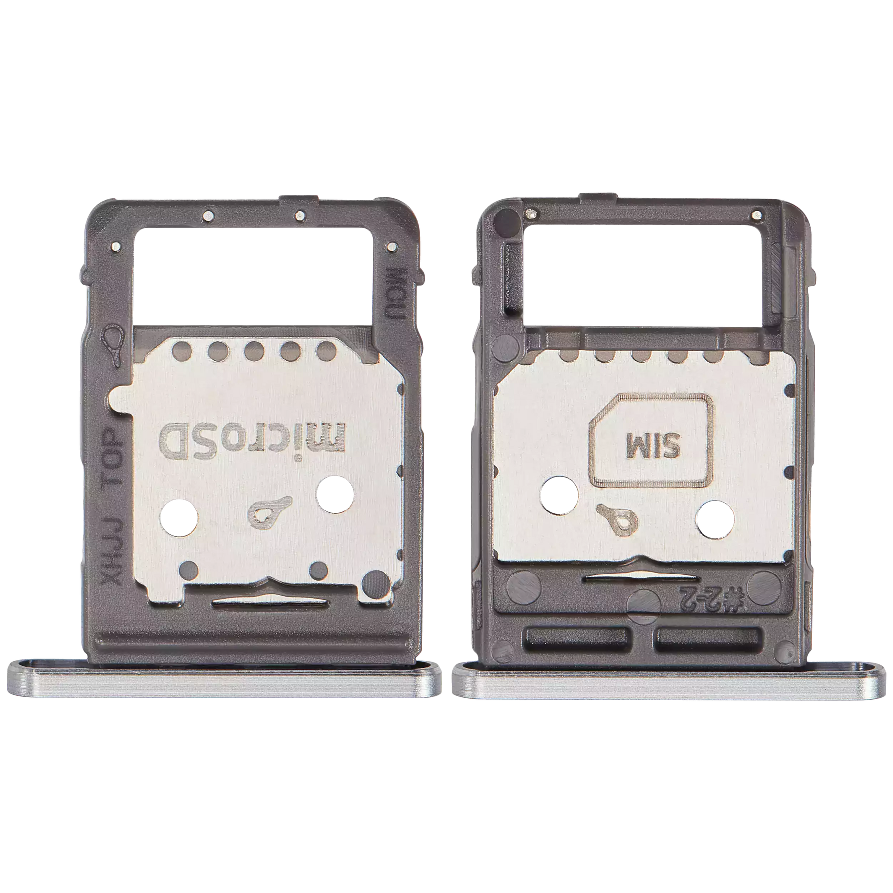 Dual Sim Card Tray Compatible For Samsung Galaxy Tab S8 (X700 / X706) (2022) / Tab S8 Plus 5G (X800 / X806) ( 2022) / Tab S8 Ultra (X900 / X906 ) (2022) (Silver)