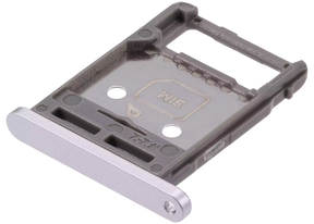 Dual Sim Card Tray Compatible For Samsung Galaxy Tab S8 (X700 / X706) (2022) / Tab S8 Plus 5G (X800 / X806) ( 2022) / Tab S8 Ultra (X900 / X906 ) (2022) (Silver)