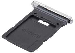 Micro SD Sim Card Tray Compatible For Samsung Galaxy Tab S9 FE Plus (X610) (WiFi Only) (2023) (Silver)