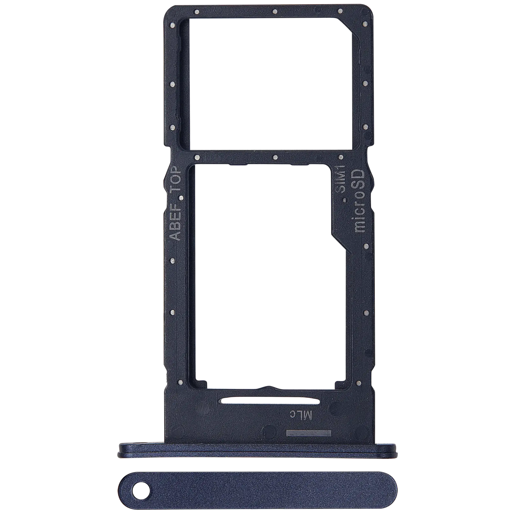 Single Sim Card Tray Compatible For Samsung Galaxy A25 5G (A256 / 2023) (Brave Black)