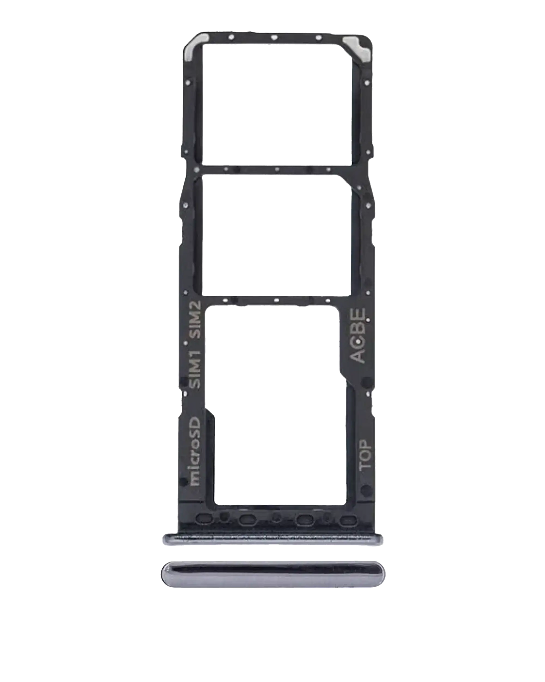 Dual Sim Card Tray Compatible For Samsung Galaxy A32 (A325 / 2021) (Awesome Black)