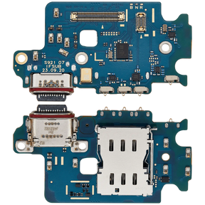 Charging Port Board With Sim Card Reader Compatible For Samsung Galaxy S24 5G (S921N) (Korean Version) (Premium)