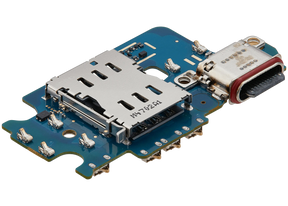Charging Port Board With Sim Card Reader Compatible For Samsung Galaxy S24 5G (S921N) (Korean Version) (Premium)