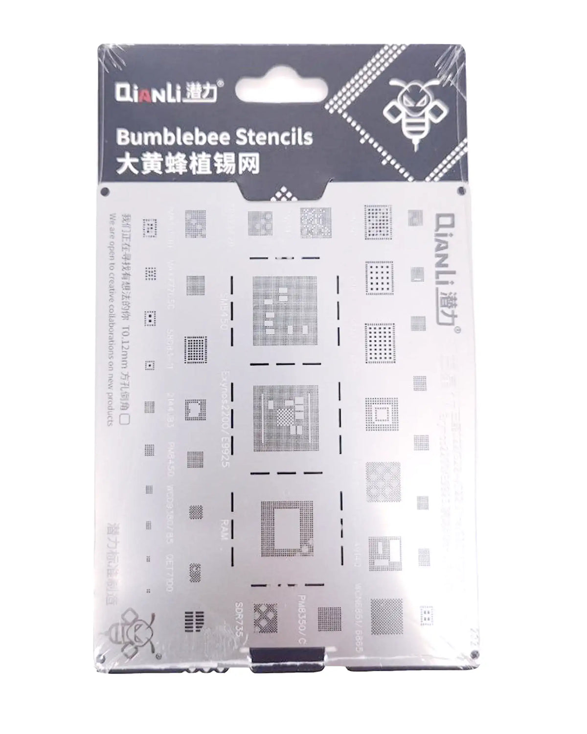 Bumblebee Stencil (QS222) For Samsung 17 S22 / S22 Plus / S22 Ultra and Exynos 2200 / E9925 SM8450 CPU (Qianli)