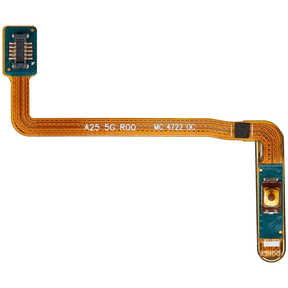 Fingerprint Reader With Flex Cable Compatible For Samsung Galaxy A25 5G (A256 / 2023) (Premium)(Personality Yellow)