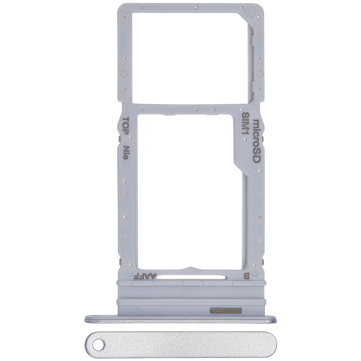 Single Sim Card Tray Compatible For Samsung Galaxy A16 5G (A166 / 2024) (Premium) (Light Gray)